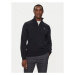 Gant Sveter Casual Cotton Half Zip 8030170 Čierna Regular Fit