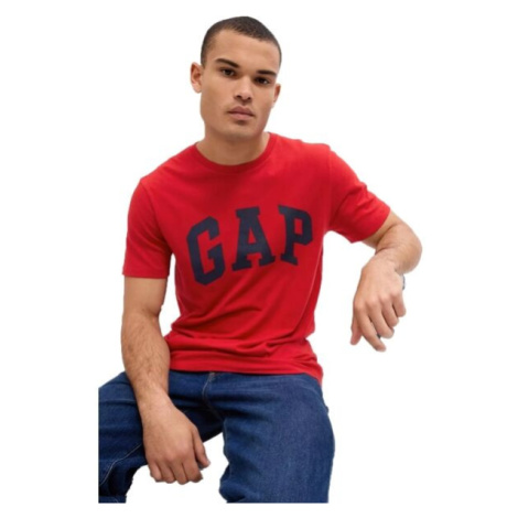 GAP V-BASIC LOGO T Pánske tričko, červená, veľkosť