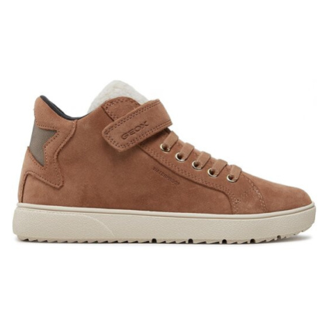 Geox Sneakersy J Theleven Girl Wpf J36HYC 022BH C6627 D Hnedá