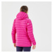 Dámska horolezecká páperová bunda Alpinism Light ružová
