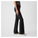 Kalhoty GAP Denim Pants Flare Basic Black