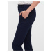 GAP Nohavice slim ankle pants Modrá