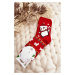 Women's Socks With Penguin Red