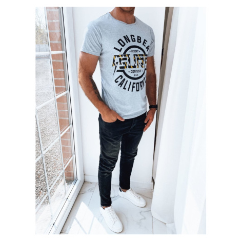 Light grey men's Dstreet T-shirt with print