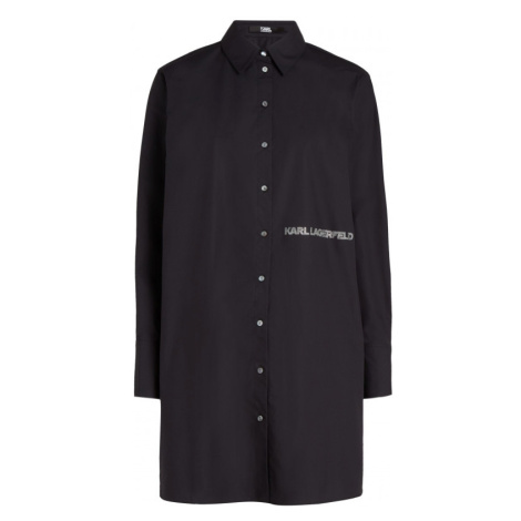 Košeľa Karl Lagerfeld Ikonik Tunic Čierna