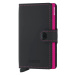 Secrid Miniwallet Matte Black & Fuchsia