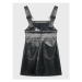 Calvin Klein Jeans Šaty z imitácie kože IG0IG01675 Čierna Regular Fit