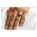 OLIVIE Zásnubný strieborný prsteň BEVERLY 5081