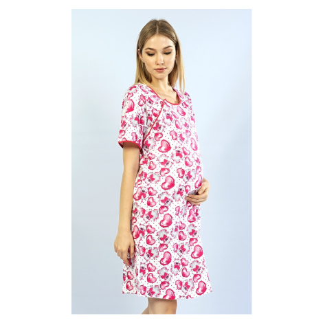 Ružová tehotenské pyžamá, nočné košele a župany