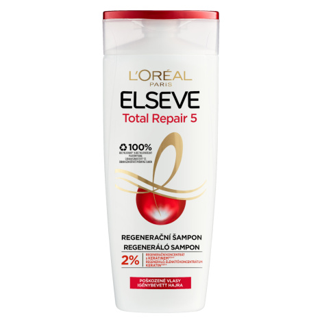 Šampón pre poškodené vlasy Loréal Elseve Total Repair 5 - 250 ml - L’Oréal Paris + darček zadarm