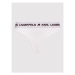 KARL LAGERFELD Súprava 2 kusov stringových nohavičiek Logo Set 211W2126 Biela