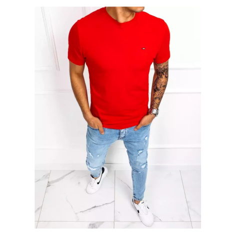 Pánske tričko hladké červené Dstreet