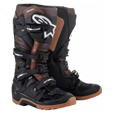 Alpinestars Tech 7 Enduro Boots Black/Dark Brown Topánky