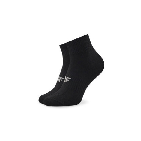 4F Súprava 3 párov vysokých pánskych ponožiek H4Z22-SOM302 Čierna