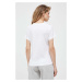 Bavlnené tričko Gant biela farba