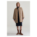 KABÁT GANT QUILTED COAT WITH CORD DETAILS DARK KHAKI