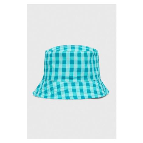 Obojstranný bavlnený klobúk pre bábätká OVS zelená farba, bavlnený