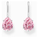 Thomas Sabo H2290-051-9 Silver dangle earring with pink zirconia drop