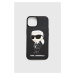 Puzdro na mobil Karl Lagerfeld iPhone 14 čierna farba