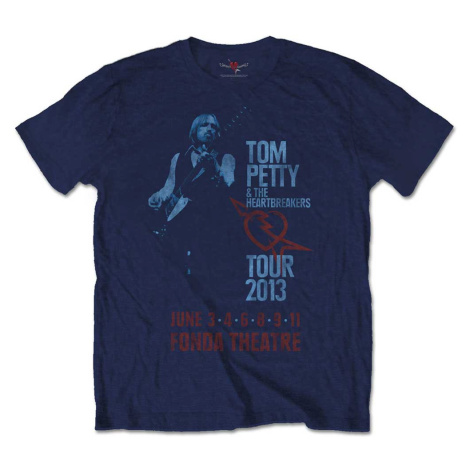Tom Petty & The Heartbreakers tričko Fonda Theatre Modrá