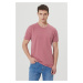 ALTINYILDIZ CLASSICS Pánske tričko Dry Rose Slim Fit Slim Fit Crewneck s krátkym rukávom Basic s