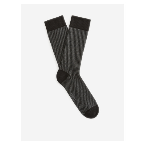 Čierne pruhované ponožky Celio Vicaire