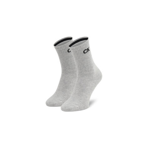Calvin Klein Vysoké dámske ponožky 701218784 Sivá
