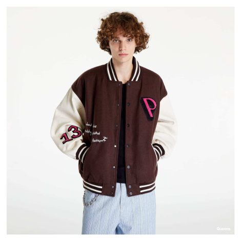 Bunda PREACH Patched Varsity Jacket Brown/ Creamy