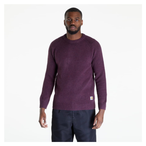 Carhartt WIP Anglistic Sweater Speckled Dark Plum