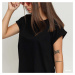 Tričko Urban Classics Ladies Organic Extended Shoulder Tee Black