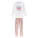 lupilu® Dievčenské pyžamo (biela/ružová)