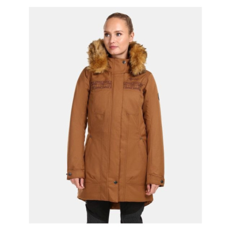 Women's winter coat Kilpi PERU-W Brown