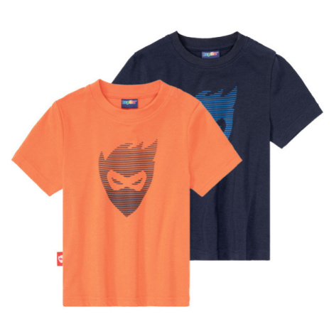 lupilu® Chlapčenské funkčné tričko, 2 kusy (námornícka modrá/oranžová)