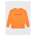 Calvin Klein Jeans Mikina Raised Embro IB0IB01670 Oranžová Regular Fit