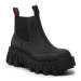 Tommy Jeans Členková obuv s elastickým prvkom Tjw Rubber Rain Boot EN0EN02234 Čierna