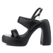 Sandále Karl Lagerfeld Astragon Hi Puffa Strap Sandal Black Lthr