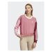 Adidas Mikina Essentials 3-Stripes Crop Sweatshirt IC9875 Ružová Loose Fit