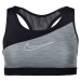 Nike SWOOSH BAND MTLC LOGO BRA Dámska športová podprsenka, čierna, veľkosť