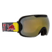 Lyžiarske okuliare RED BULL SPECT SLOPE-001, matt black frame grey headband, lens gold snow