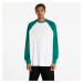 Tričko Urban Classics Organic Oversized Raglan Longsleeve White/ Green