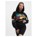 Women's crop sweatshirt HideMe black/colorful