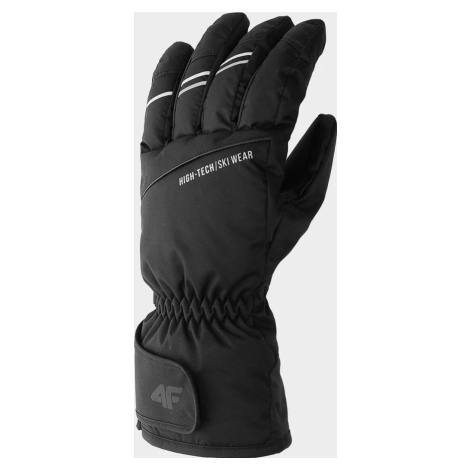 Pánske lyžiarske rukavice 4F H4Z22-REM002 čierne Černá
