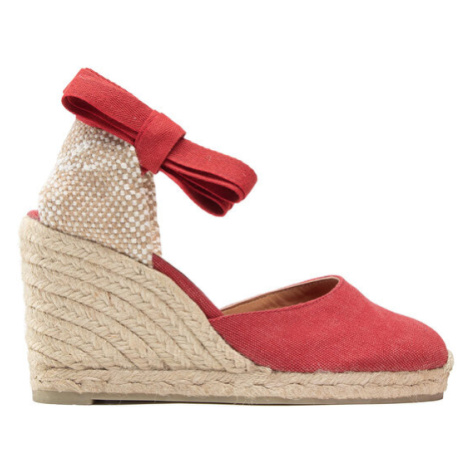 Castañer Espadrilky Carina/8/002 021642-604 Červená