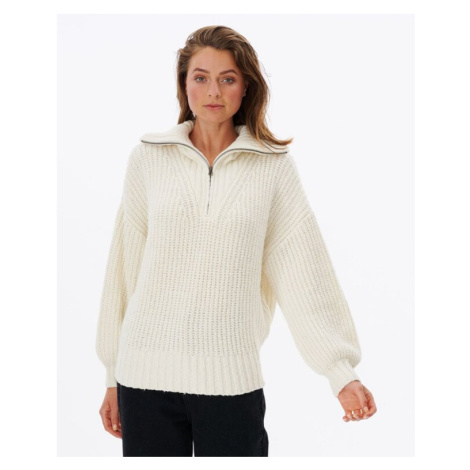 Sveter Rip Curl SEEKER 1/4 ZIP Bone