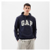 Mikina GAP French Terry Pullover Logo Hoodie Tapestry Navy