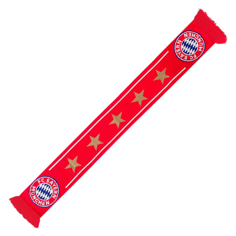Bayern Mníchov zimný šál 5 stars red