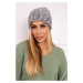 Women's cap Eliza K205 gray + purple