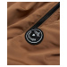 Dámska bunda v karamelovej farbe s kožušinovou podšívkou (B8115-22)