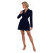 Made Of Emotion Woman's Dress M749 Navy Blue