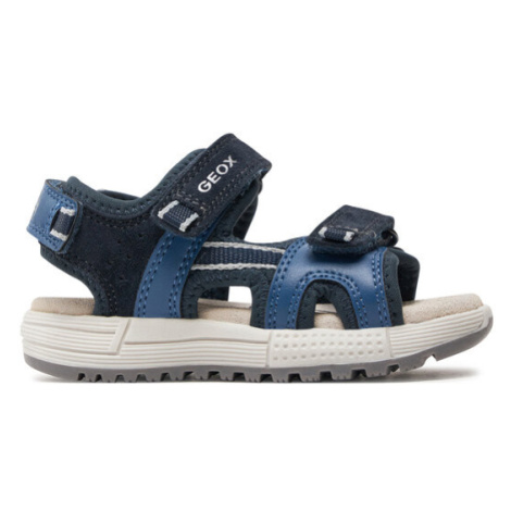 Geox Sandále J Sandal Alben Boy J35AVA 01520 CF44M M Tmavomodrá